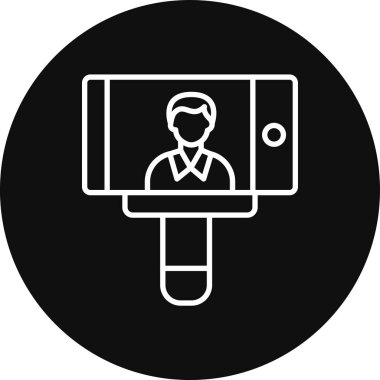 Bir insan simgesinin vektör illüstrasyonu