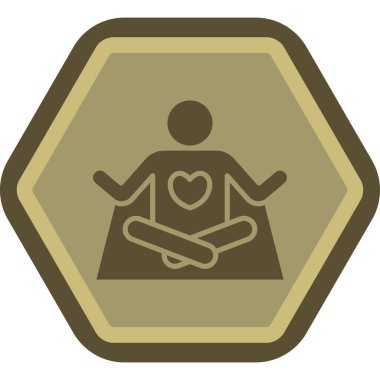 Bir kalp simgesinin vektör illüstrasyonu