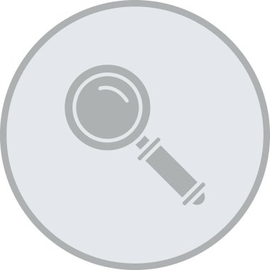 Büyüteç simgesinin vektör illüstrasyonu