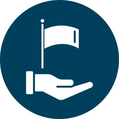 bayrak ikonu vektör illüstrasyonu