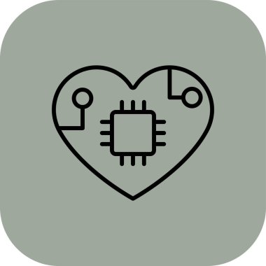 kalp simgesi, vektör illüstrasyonu