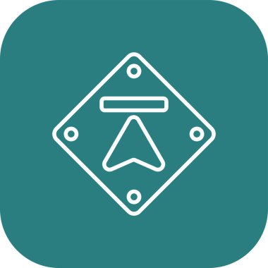 Eşsiz Pusula Vektör Satırı Simgesi