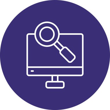 Arama vektörü çizgisi tasarımı