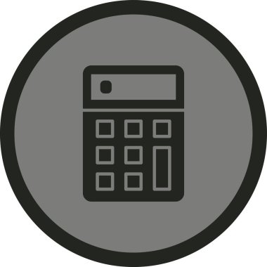 Moda Biçiminde Hesaplayıcı Simgesi İzole Arkaplan