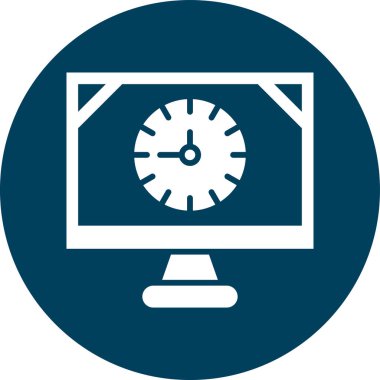 zaman yönetimi vektör renk simgesi