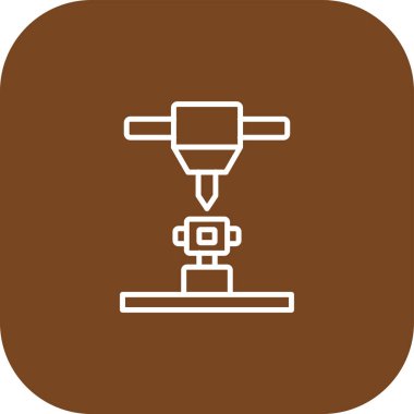 Kahve makinesi simgesi, vektör illüstrasyonu