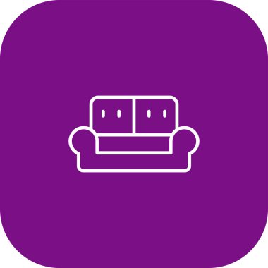 Koltuk simgesinin vektör illüstrasyonu