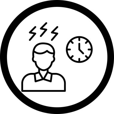 Saat. Web simgesi basit tasarım