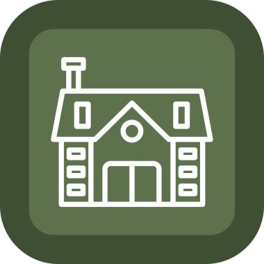 Ev. Web simgesi basit illüstrasyon