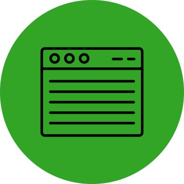 tarayıcı web simge vektör çizim