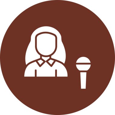 Bir kadın simgesinin vektör illüstrasyonu