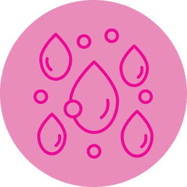 Su. Web simgesi basit illüstrasyon