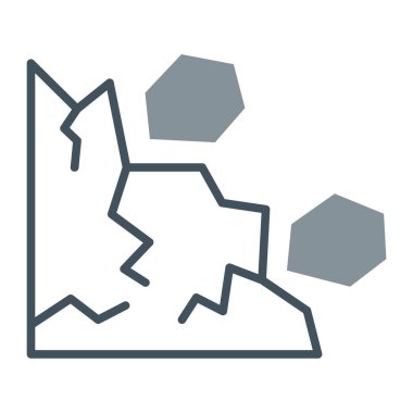 harita simgesi vektör illüstrasyonu