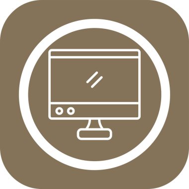 vektör lcd simgesi illüstrasyonu