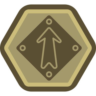 yol simgesi vektör illüstrasyonu