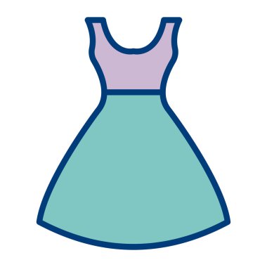 Kıyafet ikonu. özet çizimi