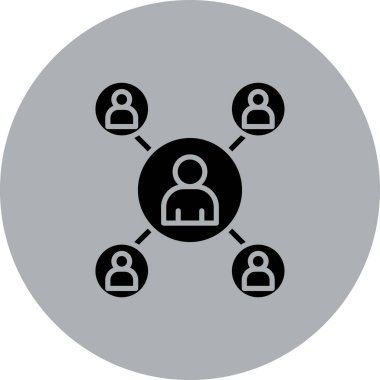 Moda biçimi izole edilmiş sosyal ağ simgesi