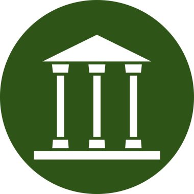 banka simgesi vektör illüstrasyonu