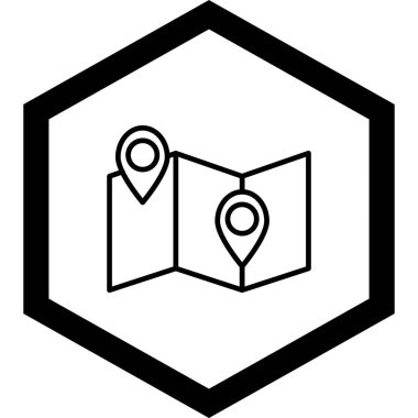 harita konum simgesi ana hat biçiminde