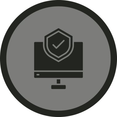 kalkan ikon vektör illüstrasyonu