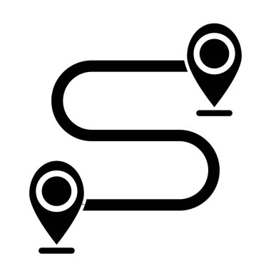 konum. Web simgesi basit illüstrasyon