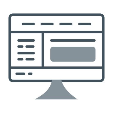 tarayıcı web renk simgesi, vektör illüstrasyonu