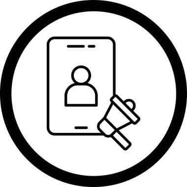 Akıllı telefonun vektör çizimi