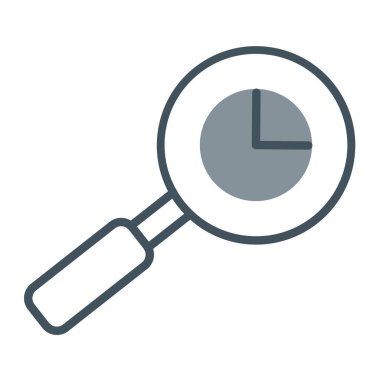 büyütme cam vektör simgesi