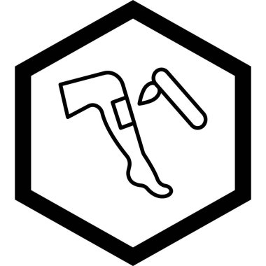 Axe simgesi, vektör illüstrasyonu