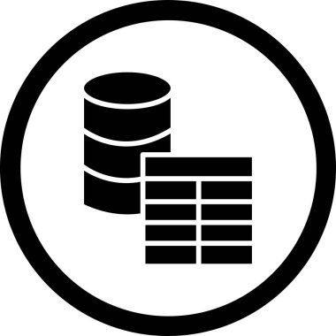 Veri. Web simgesi basit illüstrasyon