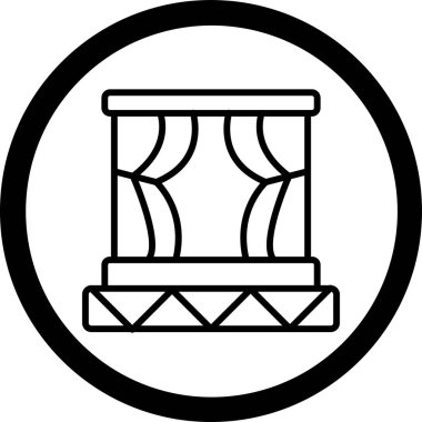 sütun simgesinin vektör çizimi