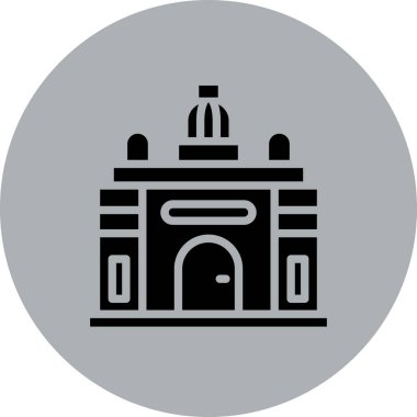 Cami simgesi vektör illüstrasyonu