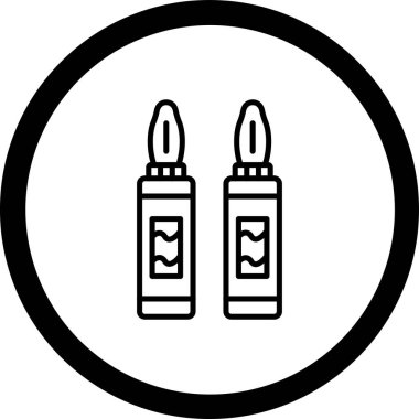 kozmetik simge vektör çizim