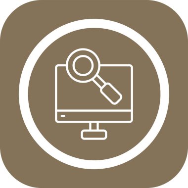 vektör Arama Simgesi illüstrasyonu