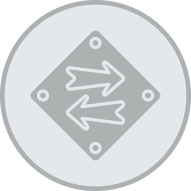 Eğilim biçimi izole edilmiş arkaplanda ok simgesi