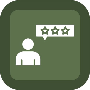 Gözden geçirme simgesi, vektör illüstrasyonu