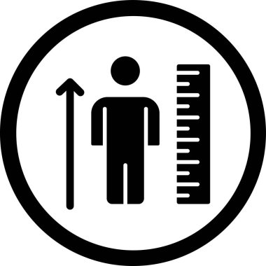 Bir kişi simgesinin vektör illüstrasyonu