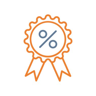 yüzde indirimli izole etiket