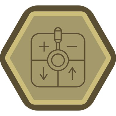 Bir araba simgesinin vektör illüstrasyonu