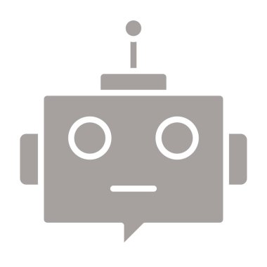 robot. Web simgesi basit tasarım