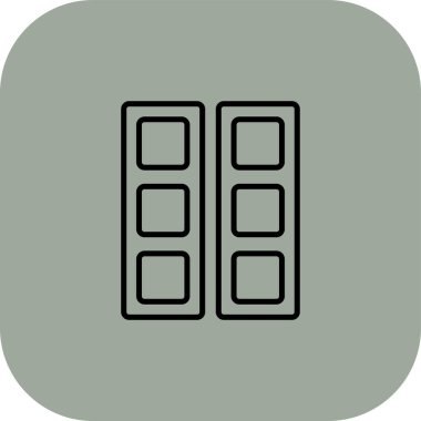 Vektör TV simgesi illüstrasyonu