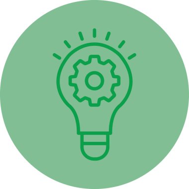 eşsiz fikir vektör çizgisi simgesi