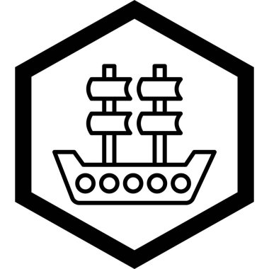 gemi web simgesi basit tasarım