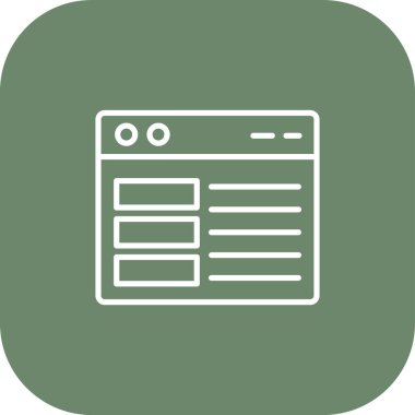 tarayıcı pencere vektör simgesi