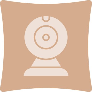 Bir saatin düğmeli vektör simgesi