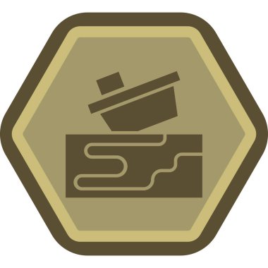 Bir bilet simgesinin vektör illüstrasyonu