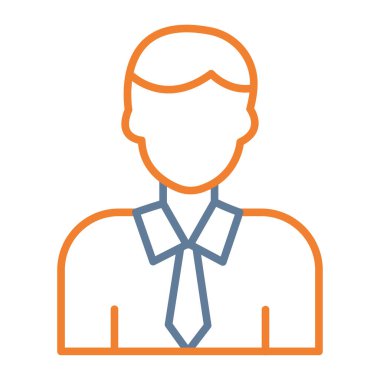 İşadamı Düz Vektör Simgesi