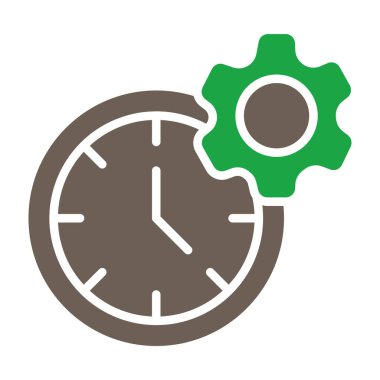 Zaman simgesi vektör illüstrasyonu