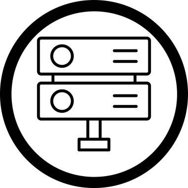 Bilgisayar monitörü. simge basit tasarım