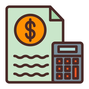 Fatura Doları taslak biçimi simgesi